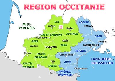 Carte Occitanie